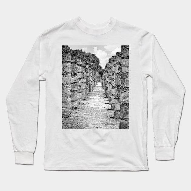 1000 Columns Long Sleeve T-Shirt by KirtTisdale